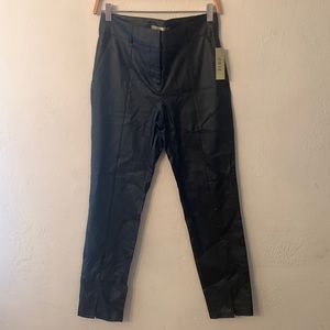 Dazz coated leather look pants